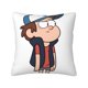 thumbnail image 1 of Fundas de almohada de terciopelo de Gravity Falls, fundas de almohada decorativas suaves y acogedoras con cremallera oculta para dormitorio, sofá, sillón, funda de almohada de terciopelo, 1 of 8