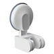 thumbnail image 3 of Soporte de ducha de pared con ángulo ajustable para cabezal de ducha de mano blanco, 3 of 9