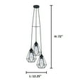 thumbnail image 4 of 94191A Eglo Lighting Tarbes - 12 Inch 3 Light Geometric Pendant, 4 of 5