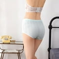 thumbnail image 6 of Hollow Out Solid Cotton Maternity Panties High Waist Pregnant Briefs Adjustable Lace Trim Maternity Underpants, 6 of 10