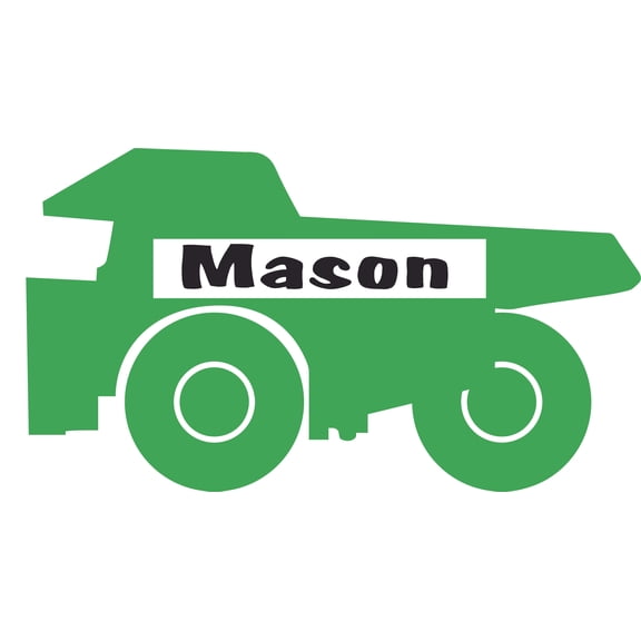 Wall Decal Construction Digger Truck Equipment Boys Room Teady Bear Trains Dino Dinosaurs Tractor Trucks Airplane Holiday Gift Decorating Ideas Sticker - Size: 22 Inches X 36 Inches