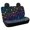 Rainbow Gradient Stars Pattern, variant on Psesaysky Blue Palm Tree Theme Car Back Seat Covers for Truck, Set of 2 Non-Slip Rear Seat Covers Scratchproof Elastic Rear Bench Seat Cover