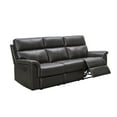 thumbnail image 4 of Abbyson Stirling Leather Reclining Sofa, Dark Brown, 4 of 4