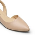 thumbnail image 3 of DREAM PAIRS Women's Pumps Slingback Kitten Low Block Heels Pointed Toe Wedding Party Dress Shoes for Women, 3 of 5