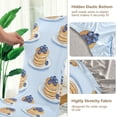 thumbnail image 5 of Yayeee 2 Pack Dining Chair Covers Stretch Parson Chairs Slipcovers Seat Protector, Blueberry Pancake Pattern, 5 of 6