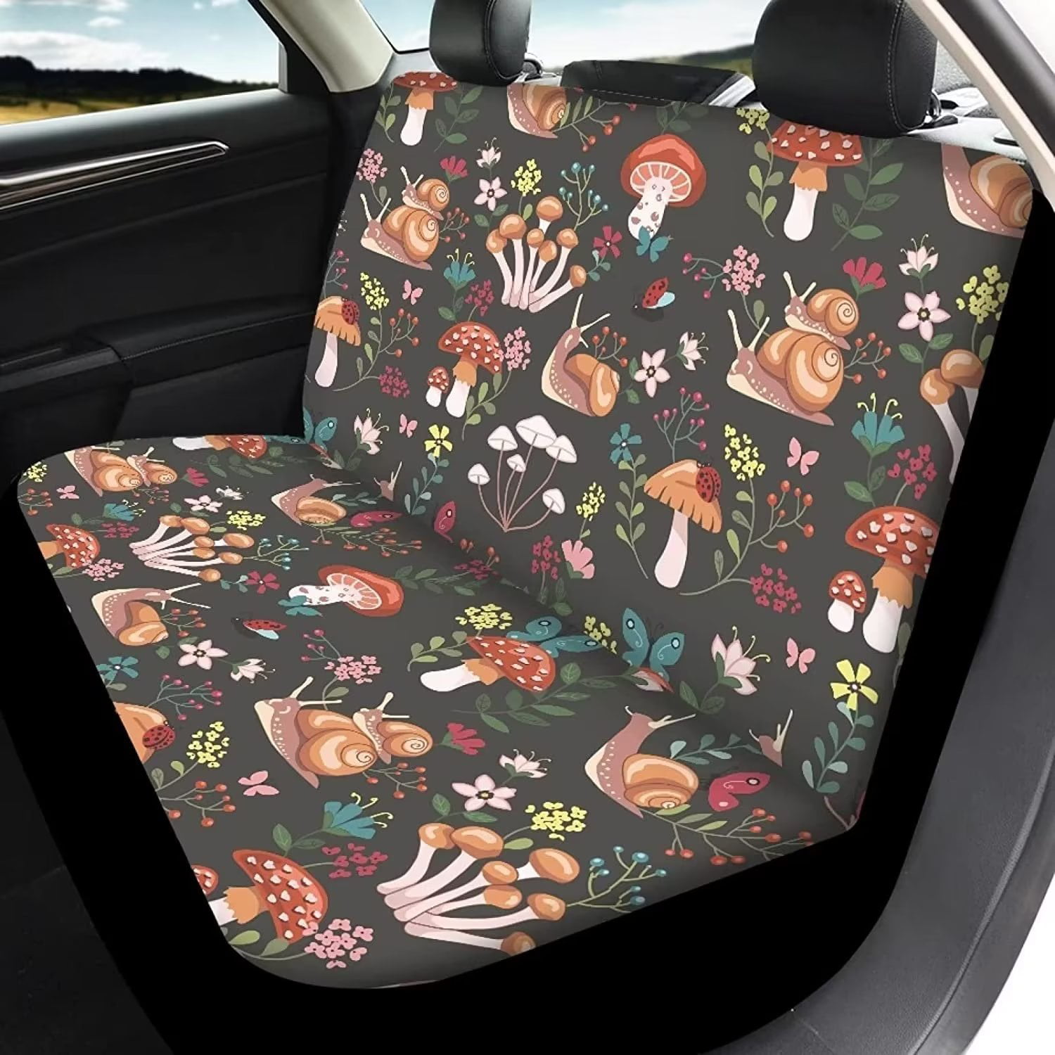 Football Tribal Car Seat Covers set of 2 