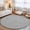 Gray, variant on Yellow Washable Area Rug 2 x 3 ft Abstract Modern Farmhouse Solid Color Soft Non Slip Rugs Stain Repellent Indoor Felt Carpet for Living Dining Room Bedroom Home Office