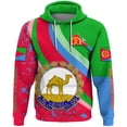 thumbnail image 4 of Sudadera con capucha con el emblema nacional de Eritrea y la bandera de África para hombre, ropa informal, sudadera deportiva, 4 of 5