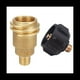 thumbnail image 3 of Adaptador de Propano QCC1 Ajuste de VáLvula Reguladora de Gas 5042 Macho QCC1 Tuerca Adaptador de Manguera de Ajuste de Gas Propano con Tuerca, 3 of 5