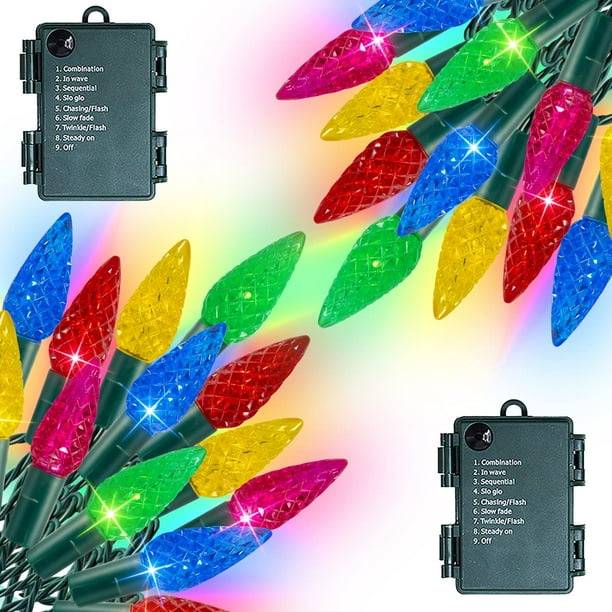 Luces de Cadena Navideñas Dazzle Bright C6 Multicolor 10 m 100 LED
