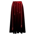 thumbnail image 5 of Nmnitkp Skirts for Women Halloween Print Women's Pleated Skirt Chiffon Elastic Waist A-Line Midi Length Skirt Fashionable Trends Maxi Skirt, 5 of 6