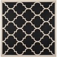 thumbnail image 1 of Safavieh Courtyard Black Indoor Outdoor Rug - Square 4', 1 of 1