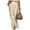 Khaki, variant on Satin Skirts for Women, High Rise Elastic Waist Side Split Maxi-Length, Fall Elegant Cocktail Evening Party Skirt S-XXL