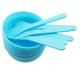thumbnail image 3 of 6PCS Blue DIY Glue Mixing Bowl Set with Spoons for Slime Craft Making, 3 of 5