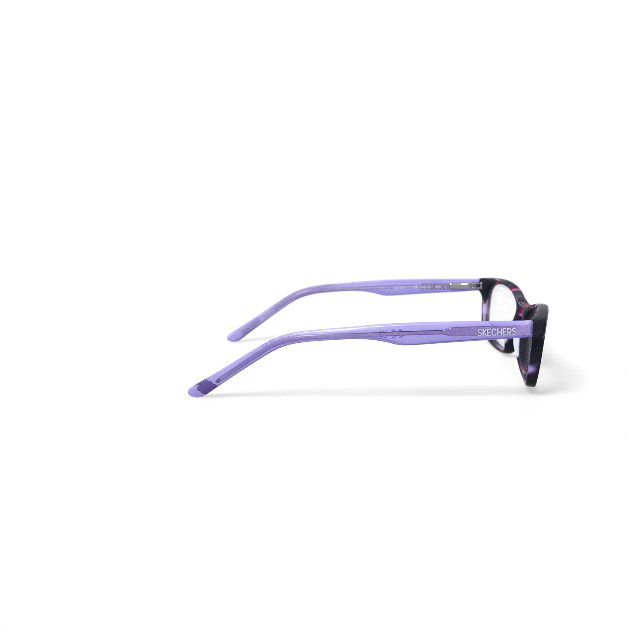 Skechers Youth SEG 1673 Rectangular Prescription Eyeglasses with Case, Purple