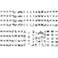 thumbnail image 2 of 10 Pegatinas Impermeables para Tatuajes en Los Dedos Tatuajes Temporales Flores Negras (75x110 Mm), 2 of 9