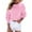 Pink, variant on UJNDER Women's Sweatshirt Solid Color Round Neck Pullover Long Sleeve Casual Autumn Winter Pink XXL