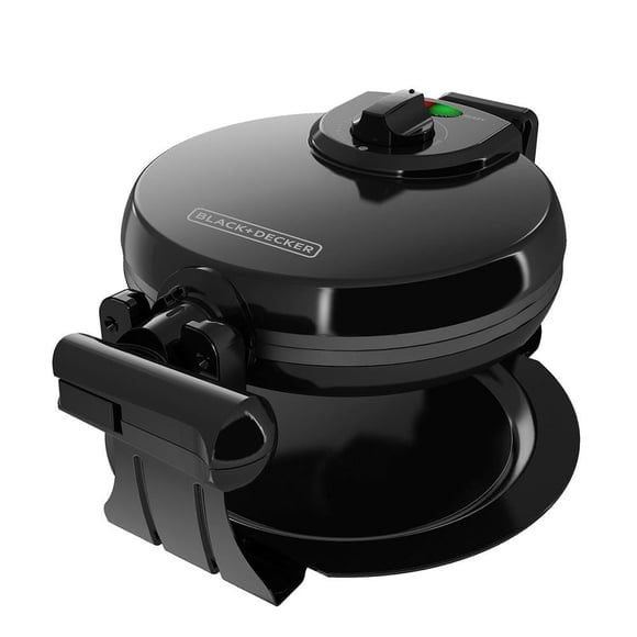 Waflera Black & Decker Estilo Belga Giratoria Negra