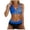 Blue, variant on Women Striped Sequins Bikini Set Color Block Glitter High Waist 2 Piece Swimsuit Stylish Comfortable Summer Beach Bathing Suit Hot Pink L