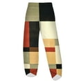 thumbnail image 5 of CLOOCL Colors Pants Women Street Wear Double Pocket Patchwork Effect Print Wide Leg Pants, 5 of 6