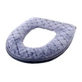 thumbnail image 2 of Moyic Funda para asiento de inodoro de baño, felpa suave, lavable, calentador de invierno, alfombrilla para asiento de inodoro, cojín, accesorio de Cocina y Comedor Gris NO3 Moyic HA4084-03, 2 of 6
