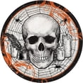 thumbnail image 1 of Creative Converting 359388 9 in. Spooky Symbols Skull Luncheon Dinner Plate - 8 Count, 1 of 1