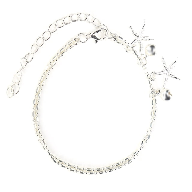 Pulsera de tobillo Jadeshay de Estrella de mar Plata