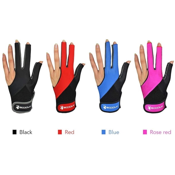 Gants De Billard 3 Doigts – Confortables, Antidérapants Et Respirants, Pour Gaucher