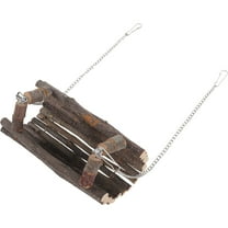 OUNONA Chinchilla Wooden Swing Syrian Hamster Molar Toy Rat Pet