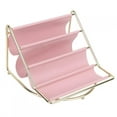 thumbnail image 2 of Household SuppliesMultilayer Wrought Iron Leather Desktop Storage Rack Makeup Remote Control Holder Top Tier Quality, 2 of 5