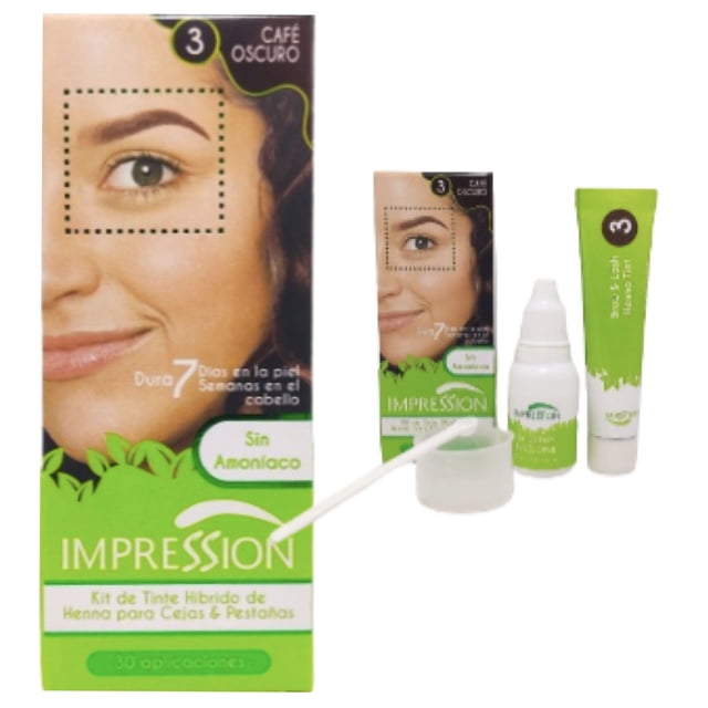 Kit Henna Cejas Hd Y Pestañas Tipo Microblading Tinte Híbrido Semipermanente Brow Lash 6 Tonos Colores a Escoger