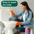 thumbnail image 2 of Armscye Pumice Stone Toilet Bowl Cleaner, Bathroom Cleaner Brush Toilet Wand Refills with 18CM Long Handle for Remove Hard Water Stains with 1 Wand+ 10 Pumice Stones, 2 of 7