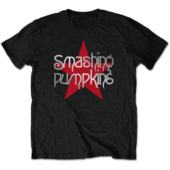 Men's Smashing Pumpkins Star Logo T-shirt Small Black