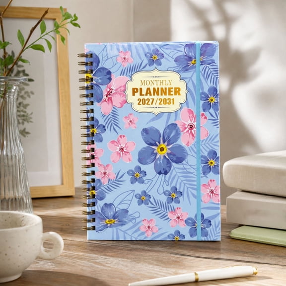 2027-2031 Monthly Planner Notebook: 5 Years Calendar from Jan 2027 - Dec 2031, A5 Monthly Diary Journal Planner