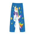 thumbnail image 5 of Fotbe Men'S Cool Unicorn Star Goldenclassic Pajama Pants With Elastic Waist And Drawstring Pockets，Pajama Pants Mens Lounge Pants Super Soft, 5 of 9