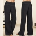 thumbnail image 2 of Womens Pants Jeans Wide Leg Palazzo Denim Elasticity Casual High Waist Work Pants Women, 2 of 7
