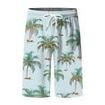 thumbnail image 3 of AOMPMSDX Male Summer Digital 3D Printed Shorts Elasticated Waisted Beach Pants Sky Blue XL, 3 of 5