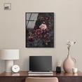 thumbnail image 3 of Vintage Dark Roses Framed High-Gloss Acrylic Glass Wall Art Gothic Art Prints by Art Remedy, Black Frame, 20 x 24, 3 of 7