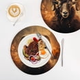 thumbnail image 4 of Sheep Fire Clouds Trivet Mats Woven Pot Holders 3Pcs Non-Slip Heat Resistant for Hot Pots Pans Pats, 4 of 6