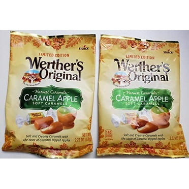 Werther's Original Harvest Caramels - Caramel Apple soft caramels, LIMITED EDITION, 2 packs