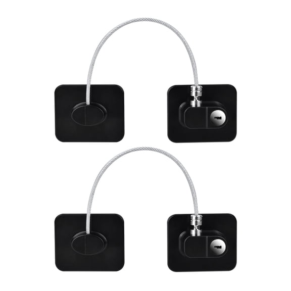 Hecnuo,2 Pack Fridge Lock With Keys Refrigerator Lock,Freezer Lock With Adhesive For Cabinet,For Locking Refrigerator Or Freezer