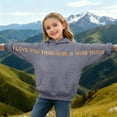 thumbnail image 2 of Gyujnb Graphic Text Hoodie, Heat Retention Design, Oversized Fit, Great for Daily Wear (Unisex),3-4 Years, 2 of 5