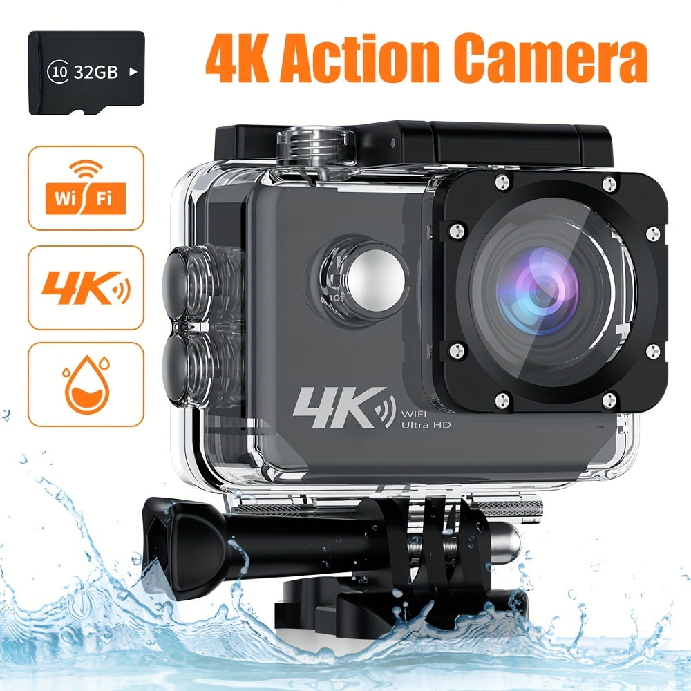 30▢ULTRAMANtheAnimation IY0813-3 Froura Action Camera 4K 60FPS, 30MP, 132FT Waterproof, Dual