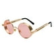 thumbnail image 2 of Steampunk Retro Round Circle Gafas De Sol Marco De Metal Protección UV Oro Rosa Sunnimix Gafas de sol retro, 2 of 4