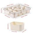 thumbnail image 2 of Bandesun, bandeja de servicio dividida, caja para aperitivos con tapa y asa, 2 unidades, 2 of 7