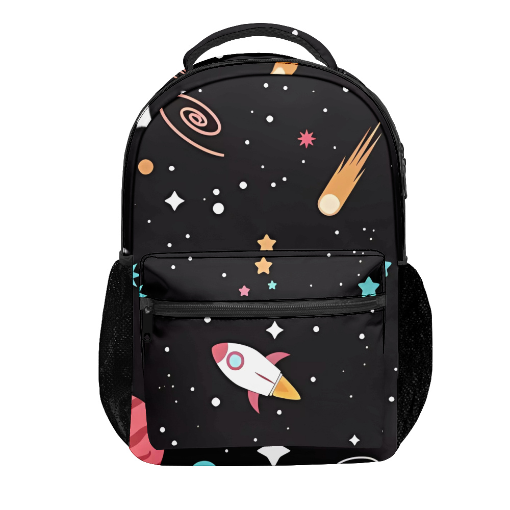 Kids or Adults Large Print School Bag 16 Inch Astronaut School Bag