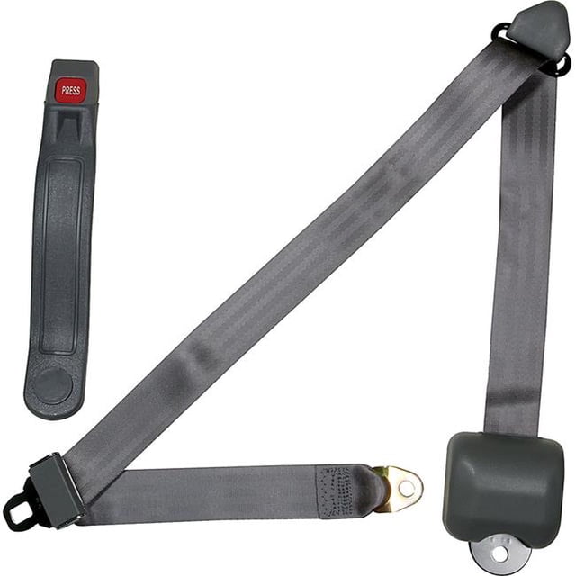 Allstar Performance 3-Point Retractable Seat Belt, Gray