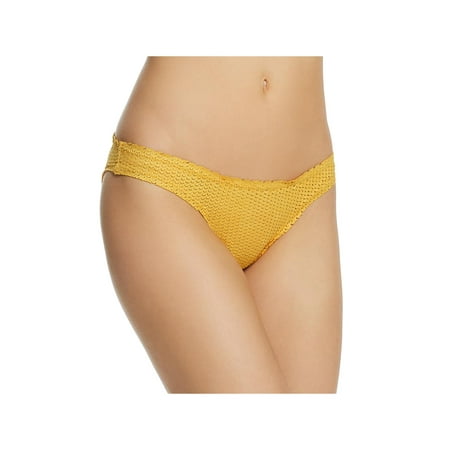 ViX Paula Hermanny Womens Hipster Scaled Bikini Swim Bottom Yellow XS