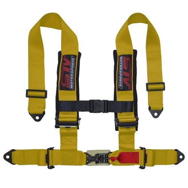 STVMotorsports Safety Harness (4 Point 3 H-Type, Yellow)