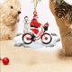 thumbnail image 5 of Santa Claus Christmas Pendant Acrylic Puppy Doll Bicycle Christmas Tree Hanging Suit, 5 of 6